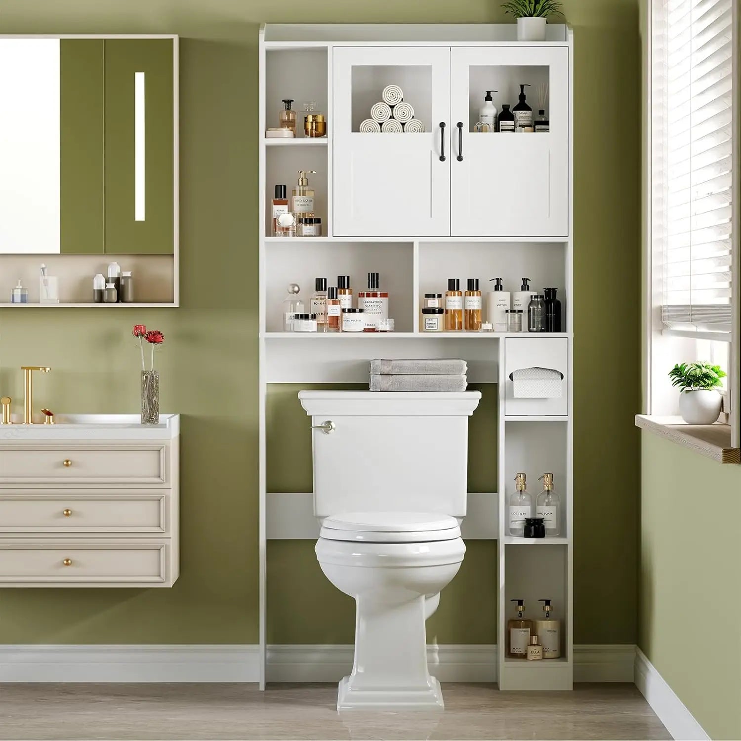 Bathroom cabinet over toilet