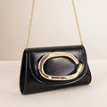 Unique Evening Clutch Bag for Women Wedding Handbag with Golden-Tone Buckle Shiny Formal Clutch Purse for Party Banquet Dinner
