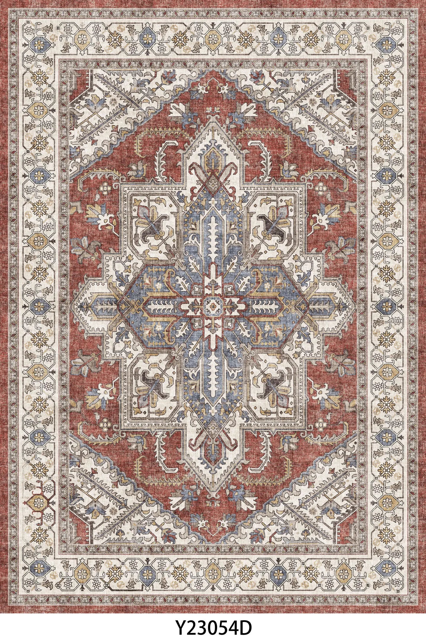 Vintage Floor Washable Area Rug