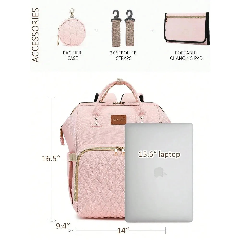 Diaper Bag Backpack With Changing Pad