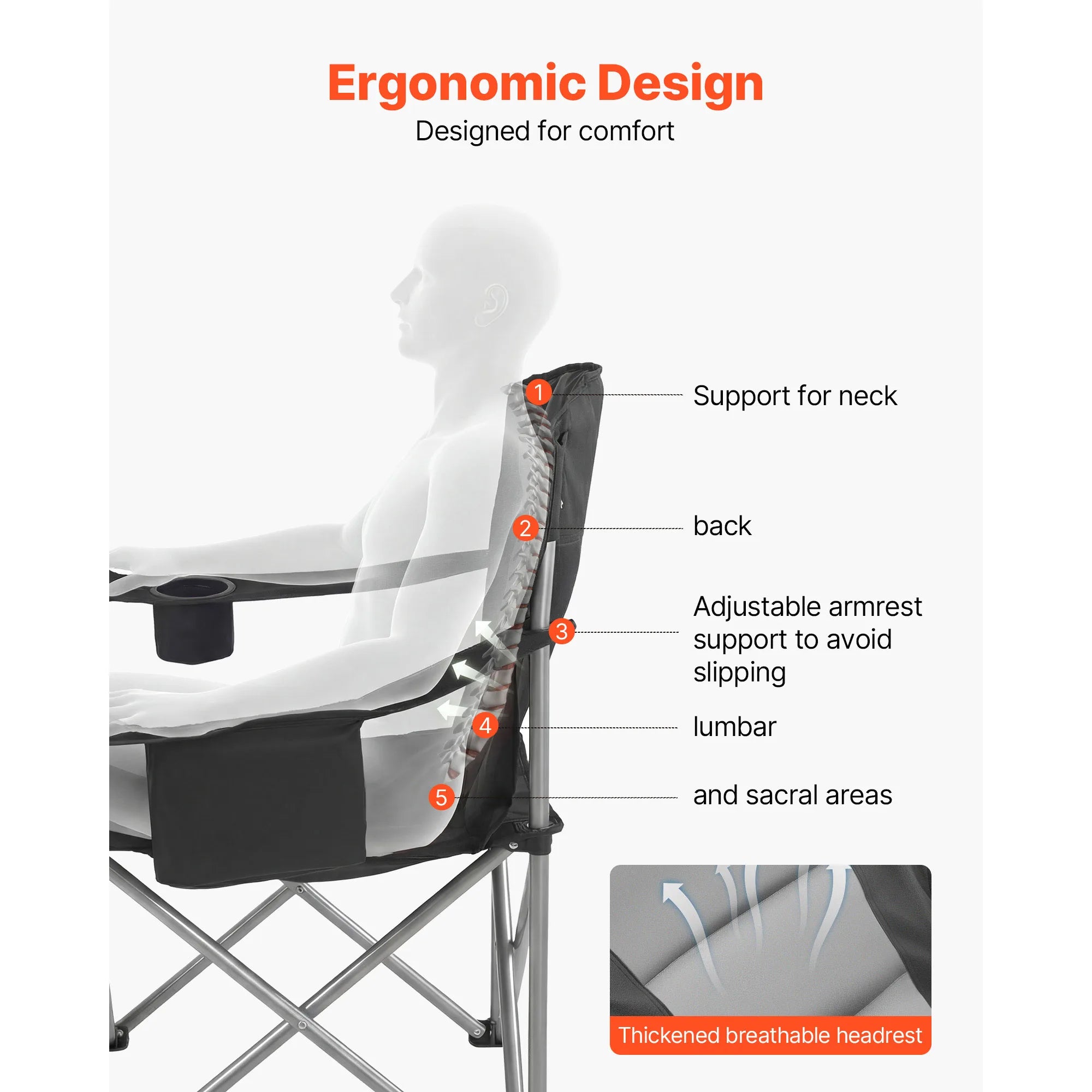 2Pack Oversized Camping Chairs