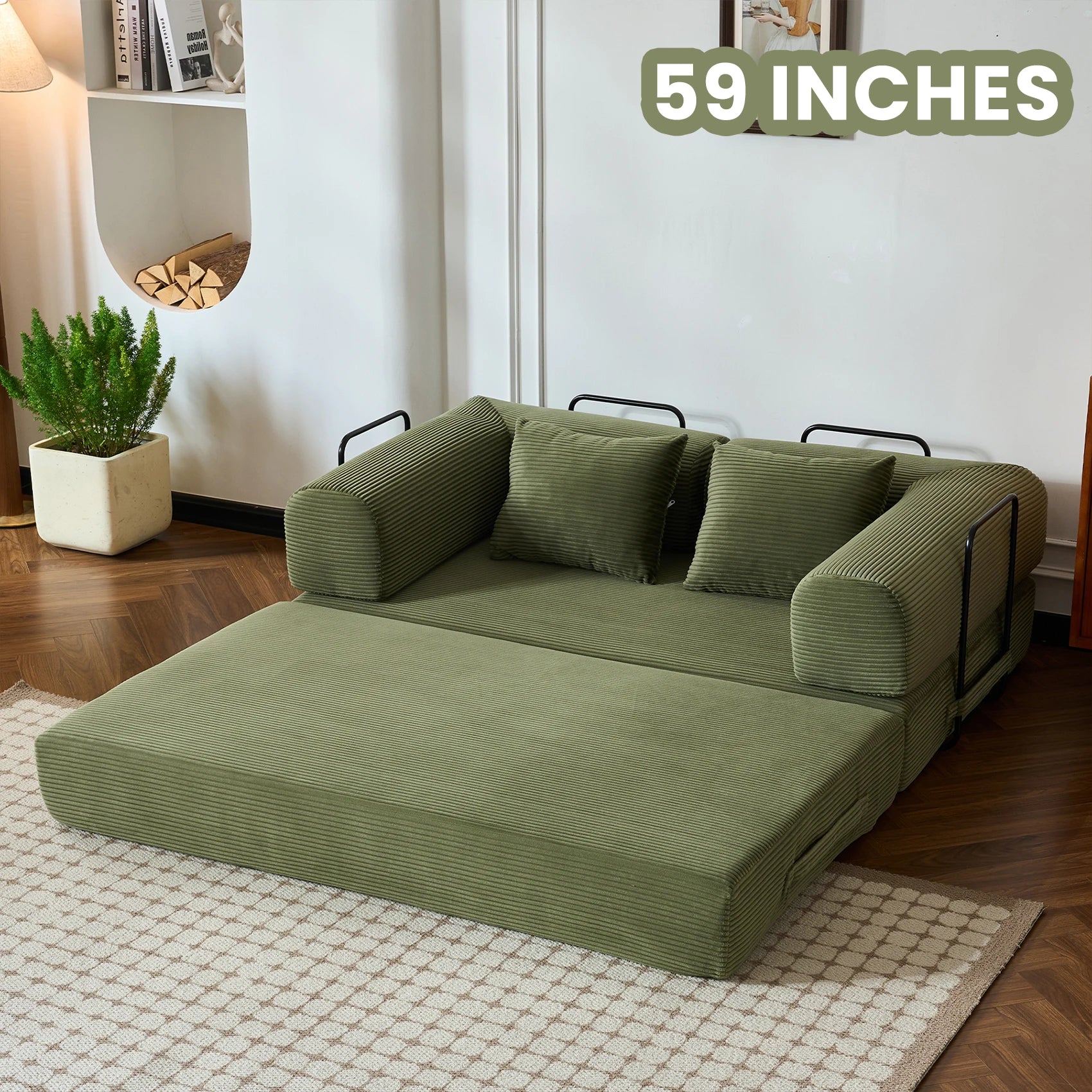 79'' Boneless Couch Foldable Convertible