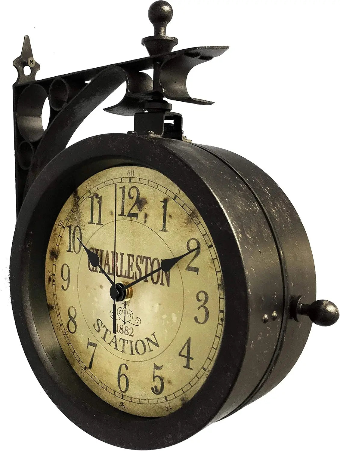 Train Station Clock Thermometer