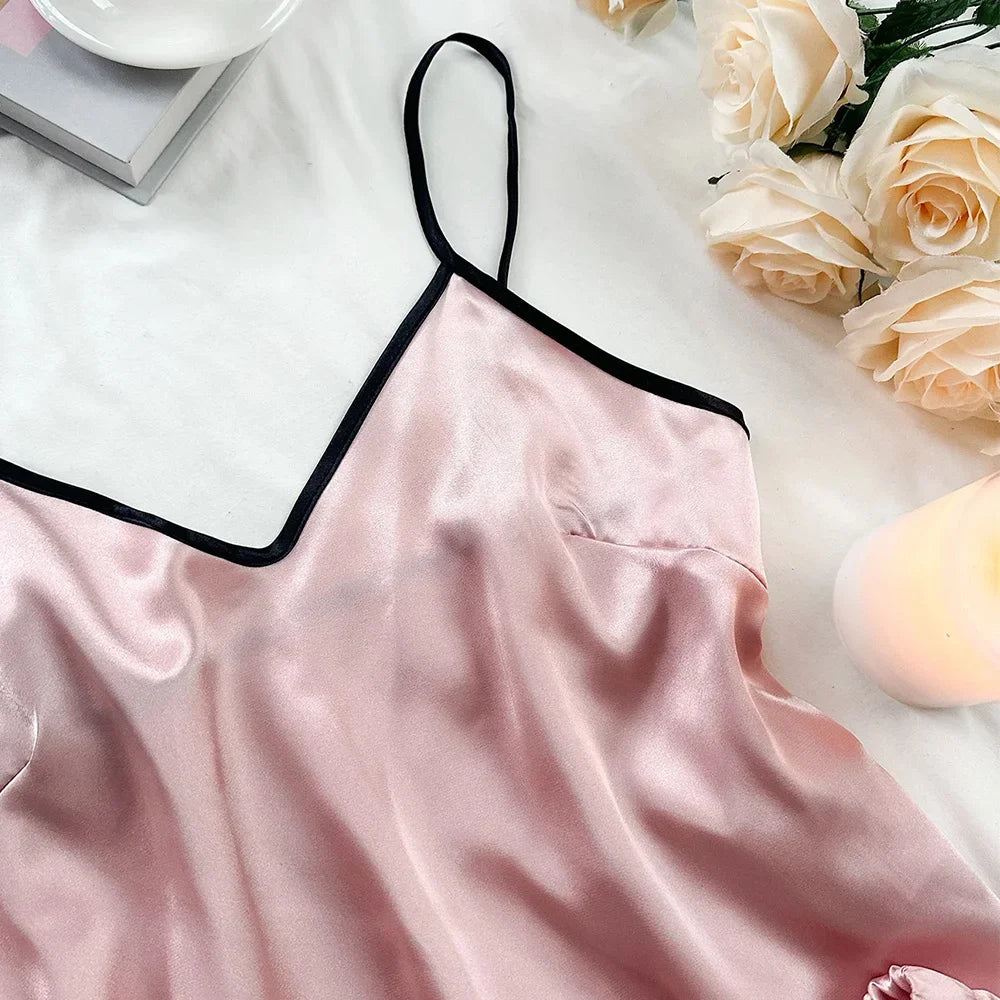 Smooth Satin Pajamas Set