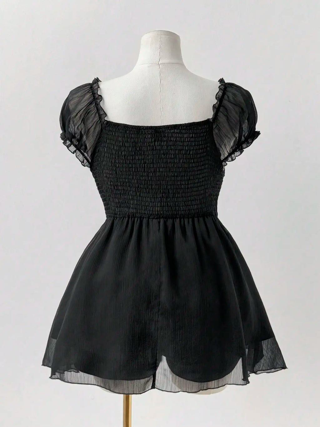 Plus Size Gothic Lace Trim V-Neck