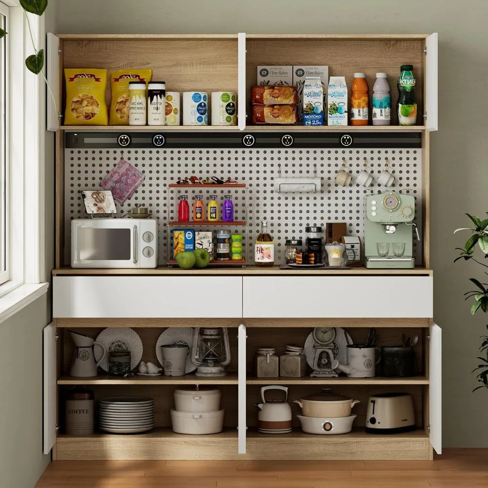 71" XL Pantry Cabinet with Countertop