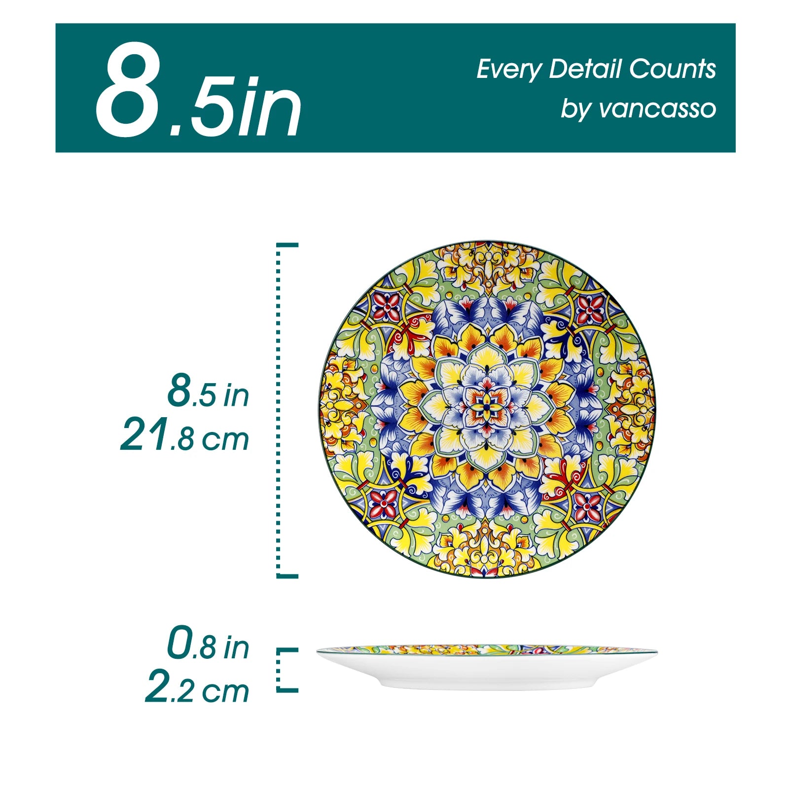 6/12 Piece Porcelain Dinner Plates