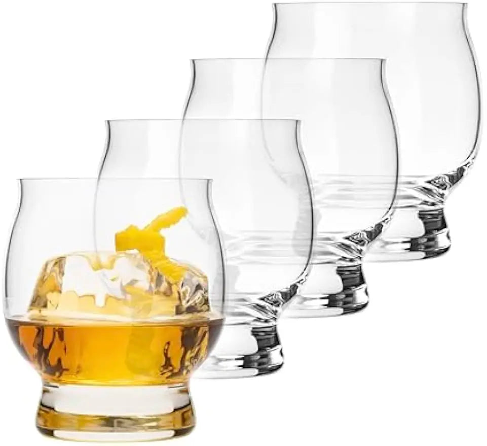 Four Bourbon Entertainment Glasses