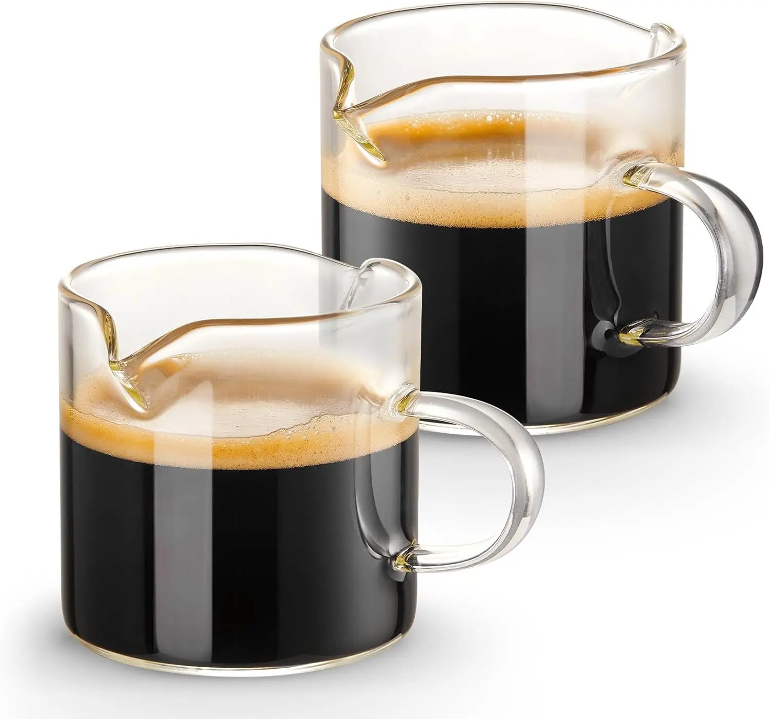 Clear Glass Espresso 4 oz  Cups  of Two