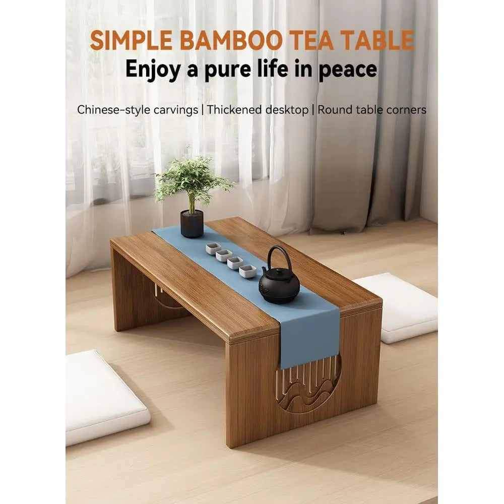 Traditional Floor Tea Table, 31.5