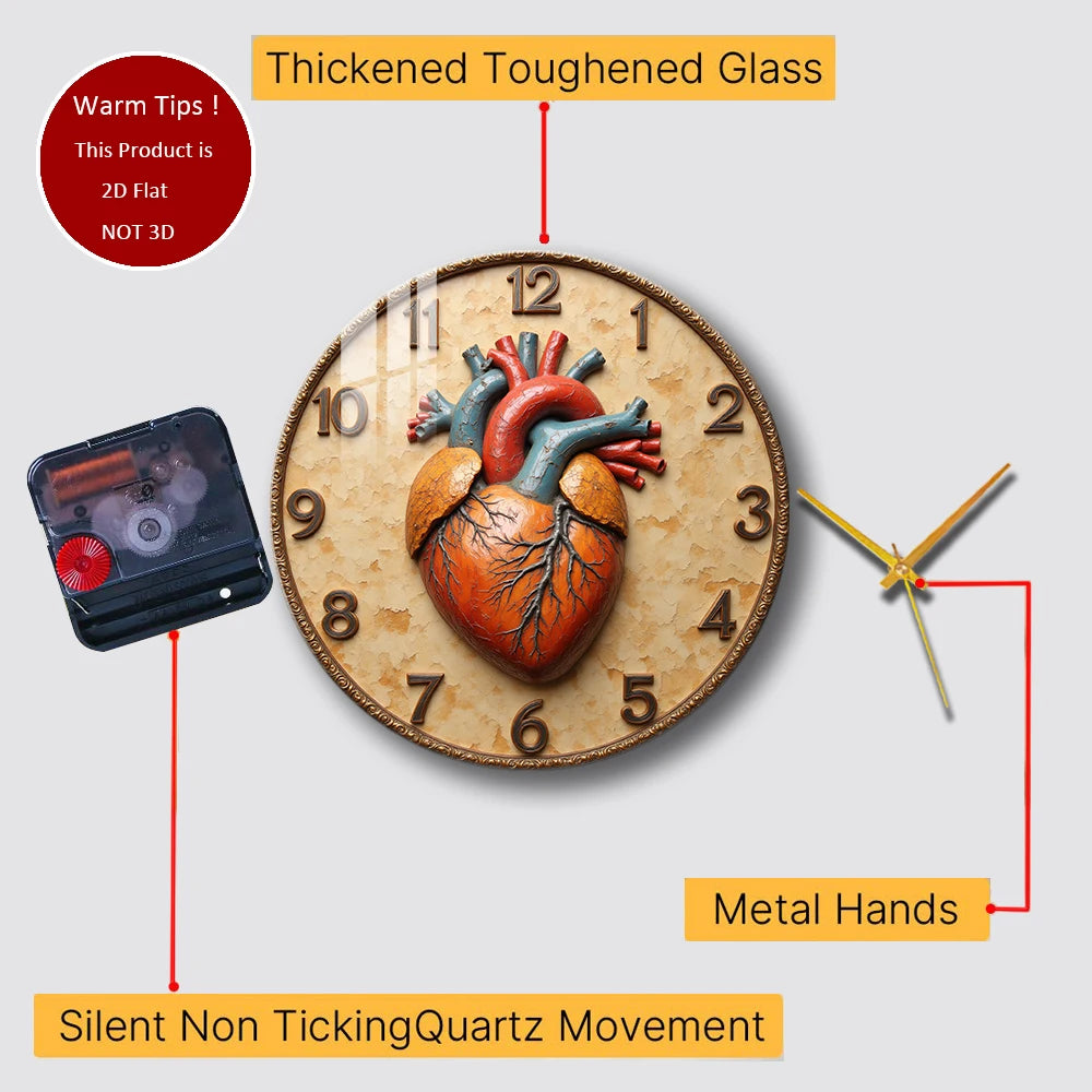 Tempered Glass Wall Clock