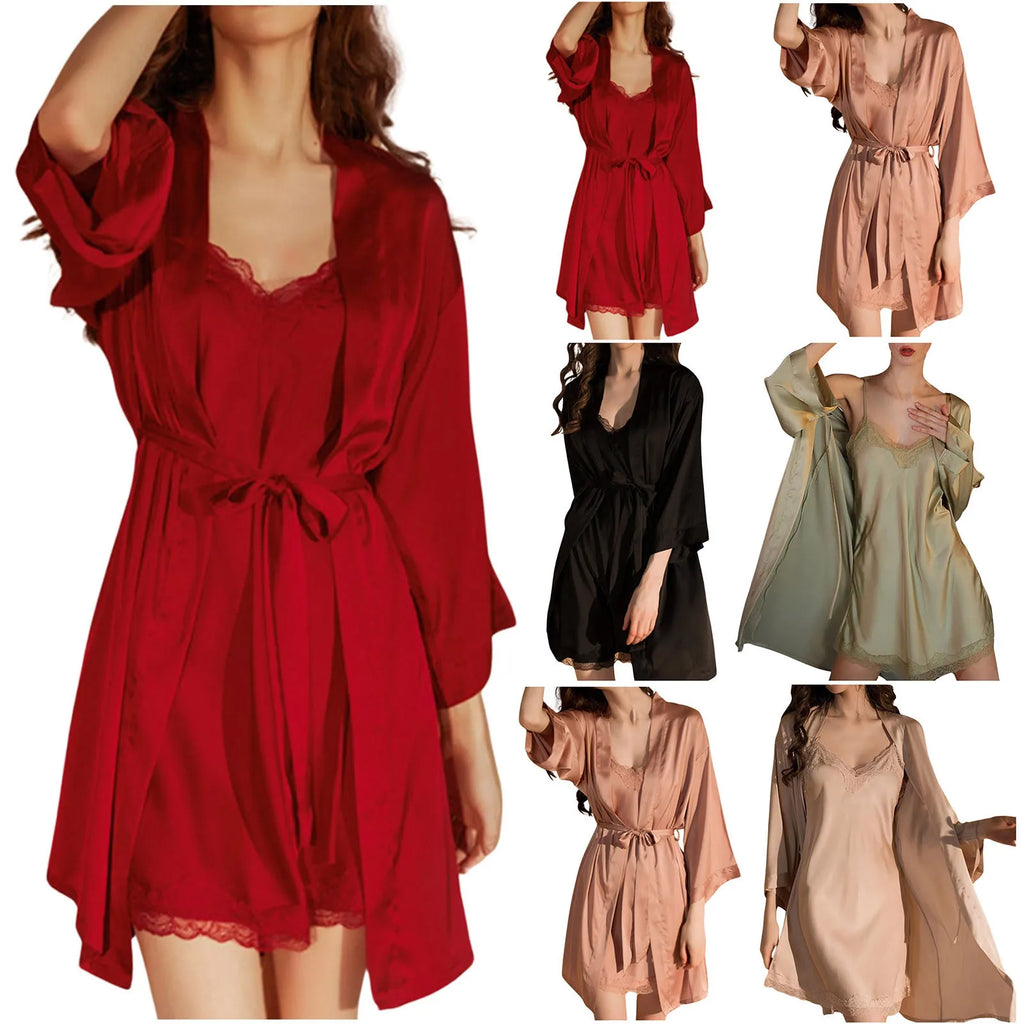 Silk Nightgown Set