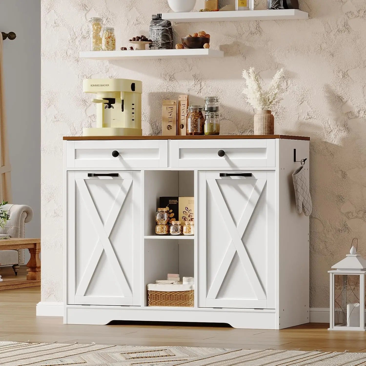 Double Tilt Out Laundry Hamper Cabinet
