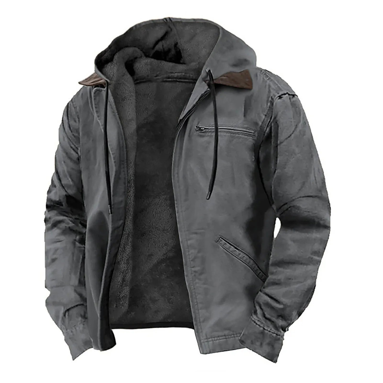 Vintage Oversize Hooded Jacket