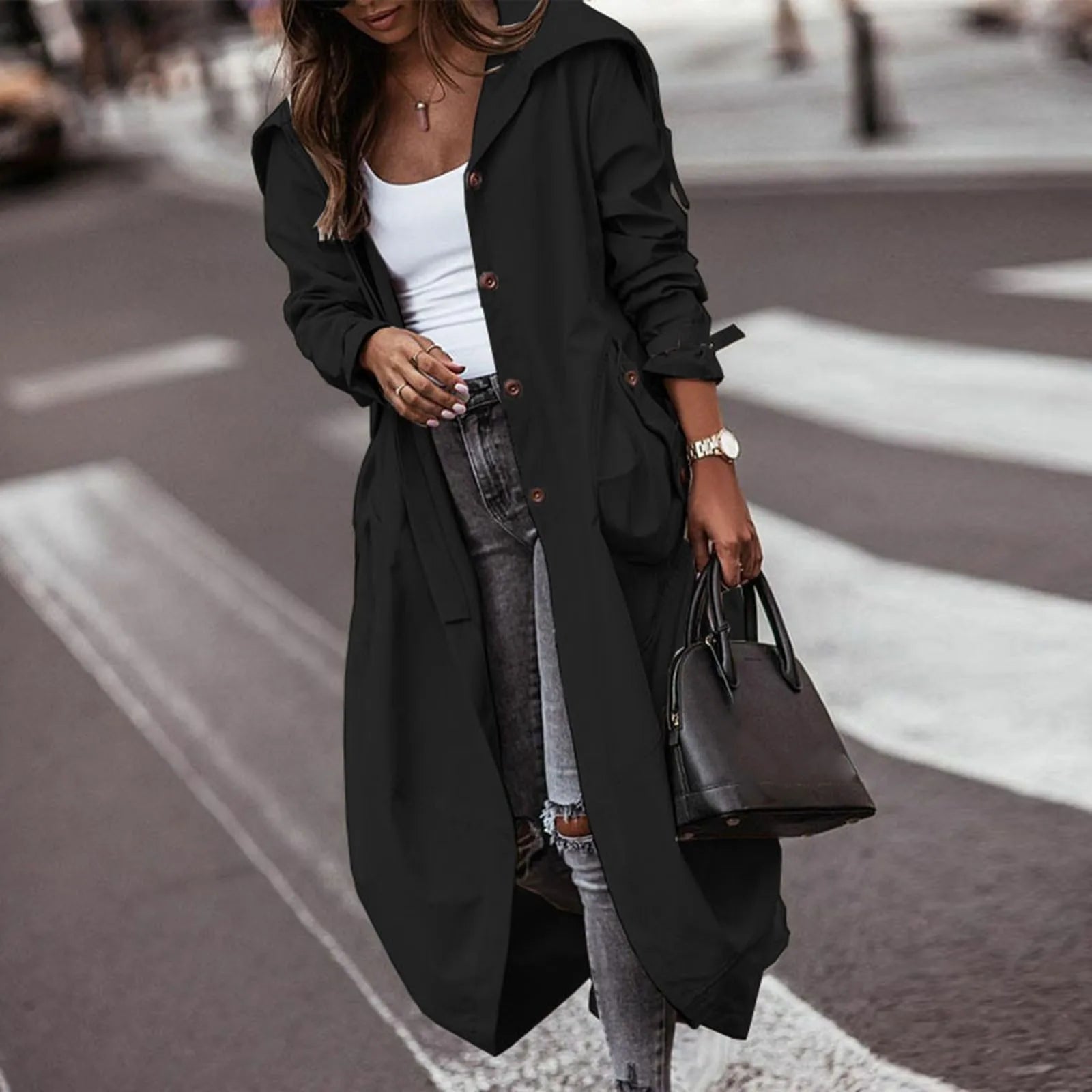 Casual Lapel Button Up
