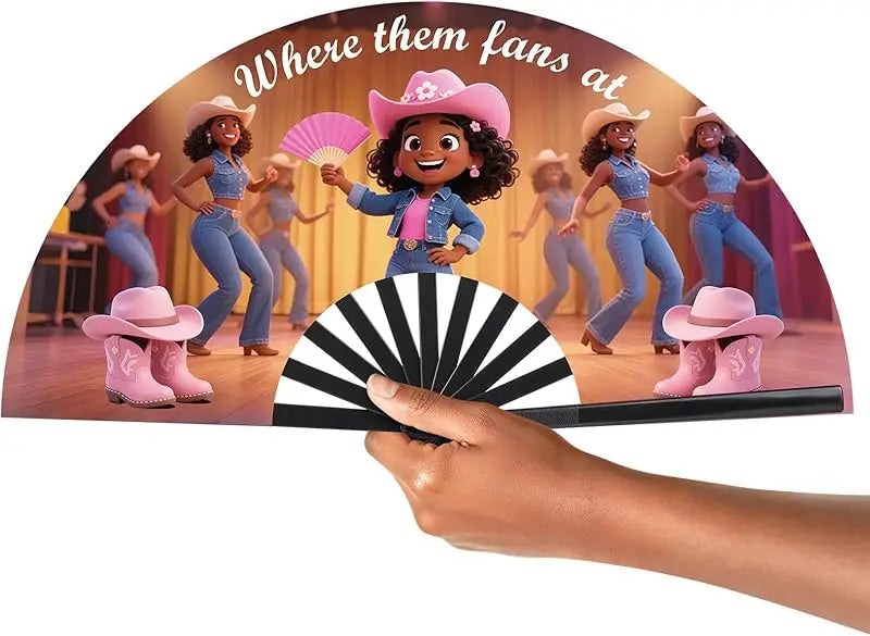 Large Festival Hand Folding Fans