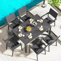 7 Piece  60" x 36" Table and Stackable Chairs