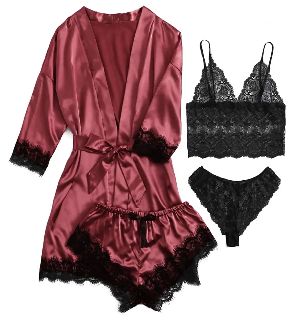 Sexy Four Piece Lingerie Set