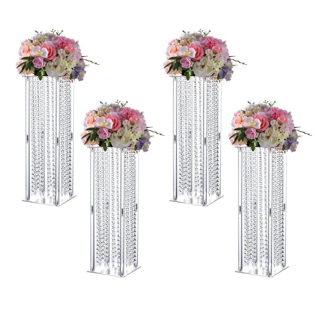 4Pcs Wedding Flower Centerpiece Vase