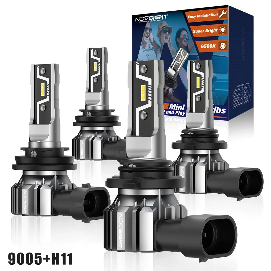 LED Headlight Bulbs 2PCS 9005 2PCS H11