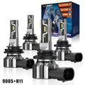 LED Headlight Bulbs 2PCS 9005 2PCS H11