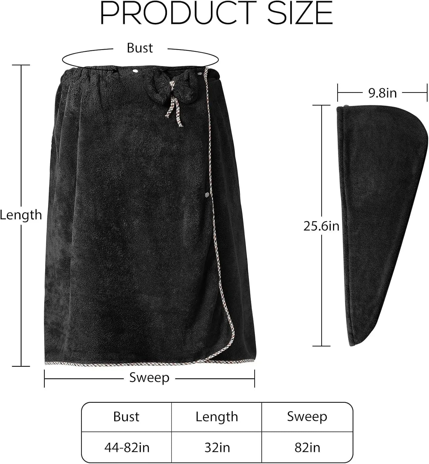 Plus Size Towel Wrap