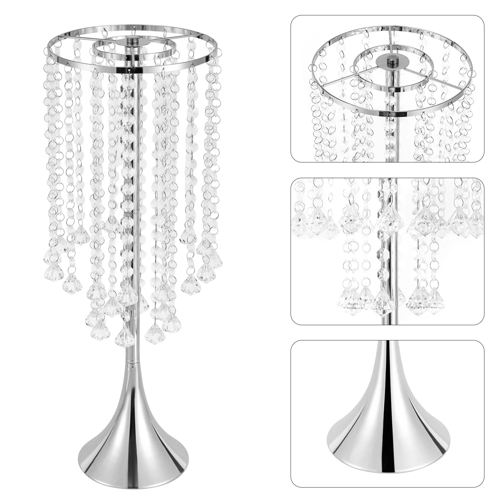 Luxurious  Crystal Flower Arrangement Vase