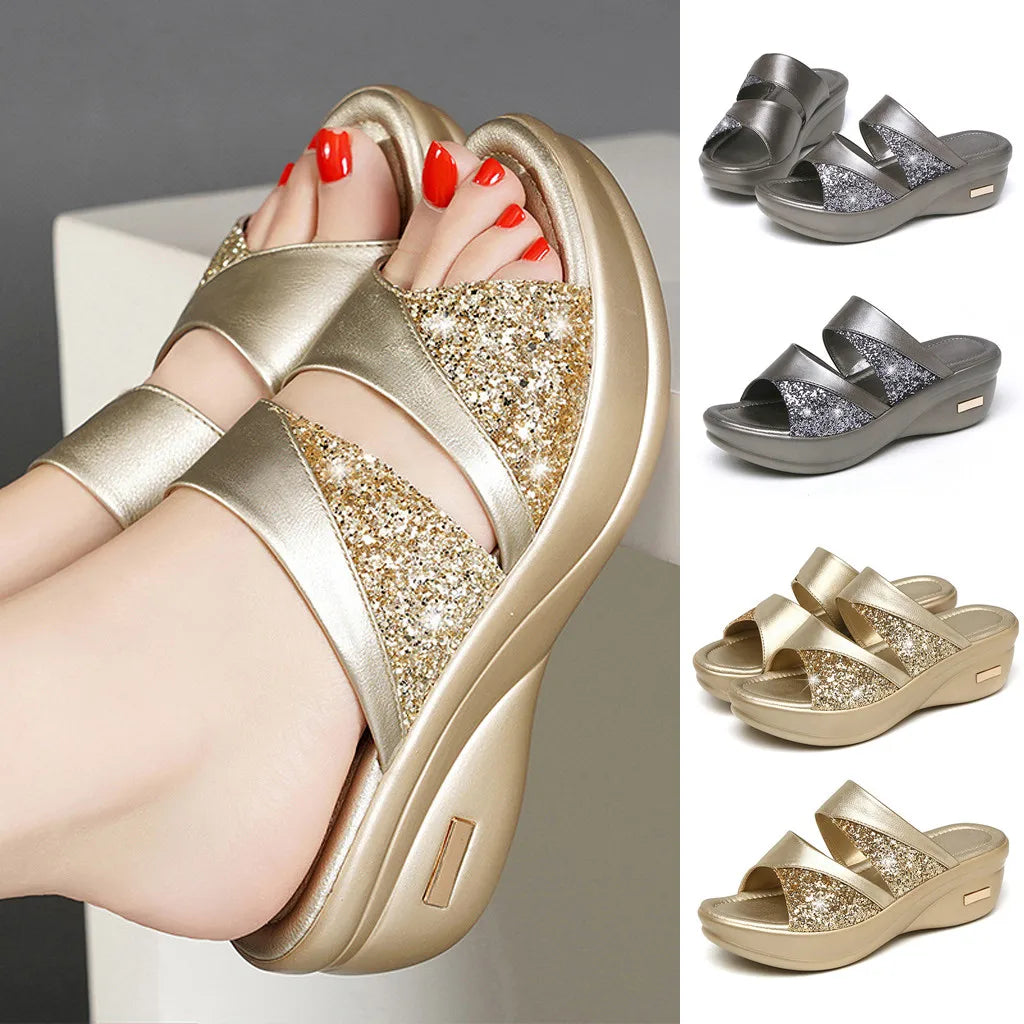 Vintage Wedge Sandals