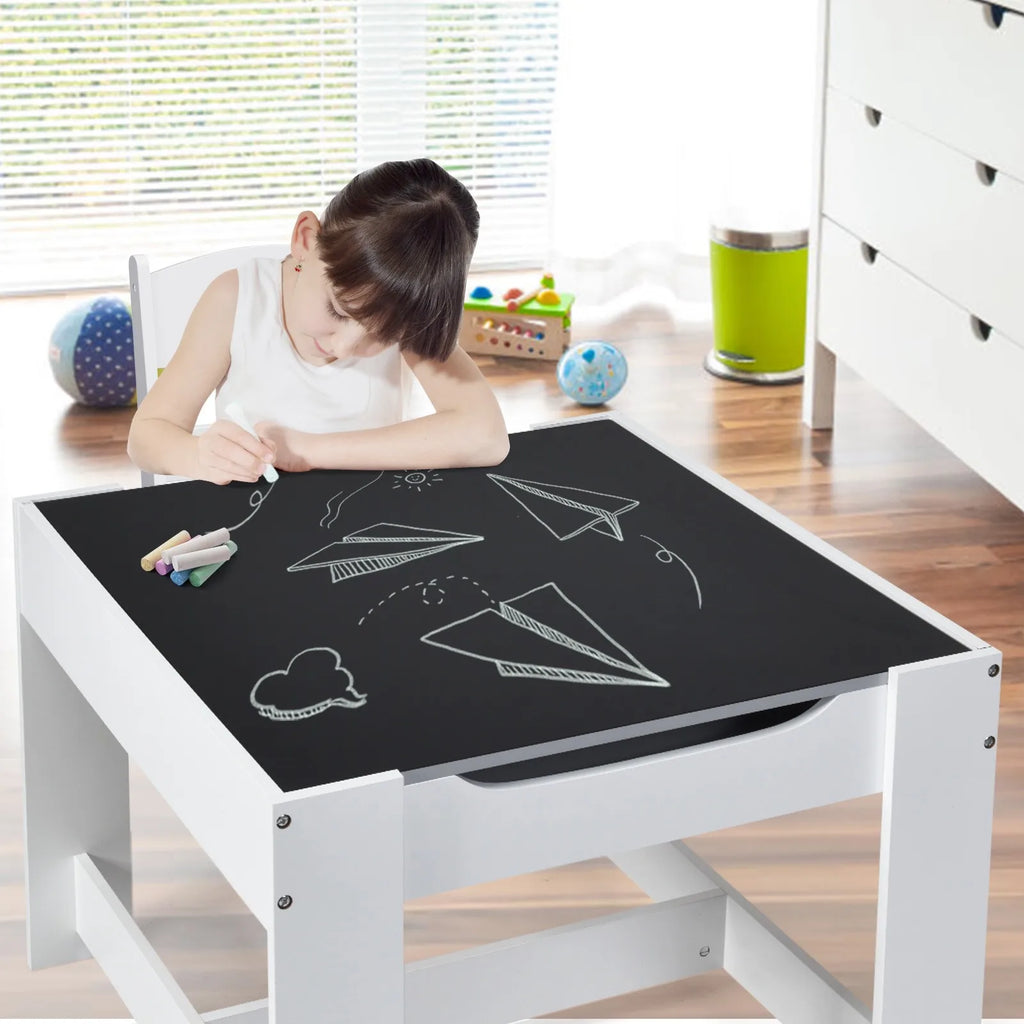 Kids 3 in 1 Table Chairs Set