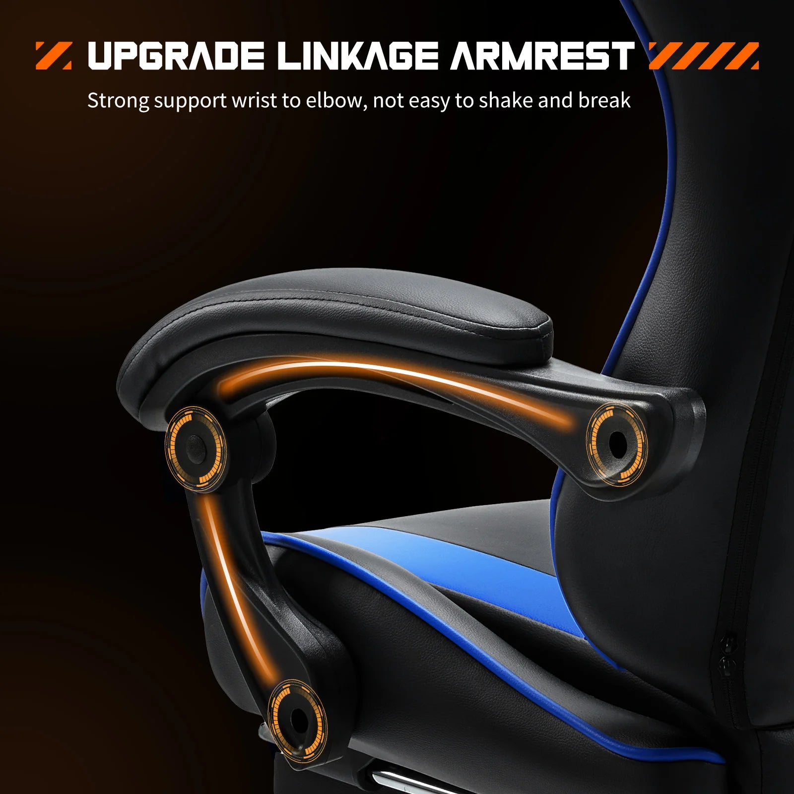 Ergonomic  Gaming Chair Adjustable Swivel