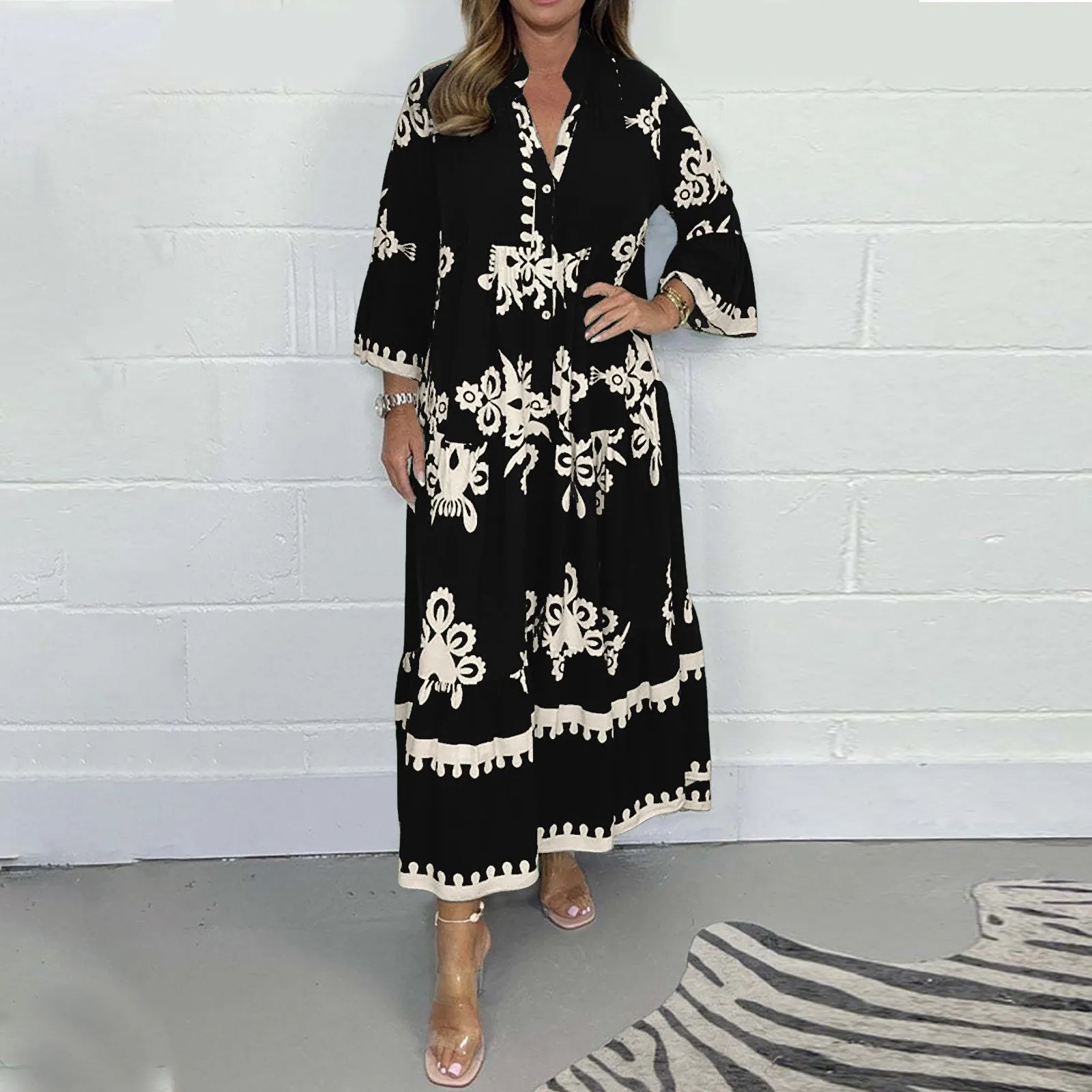 Retro Summer Casual  Dress