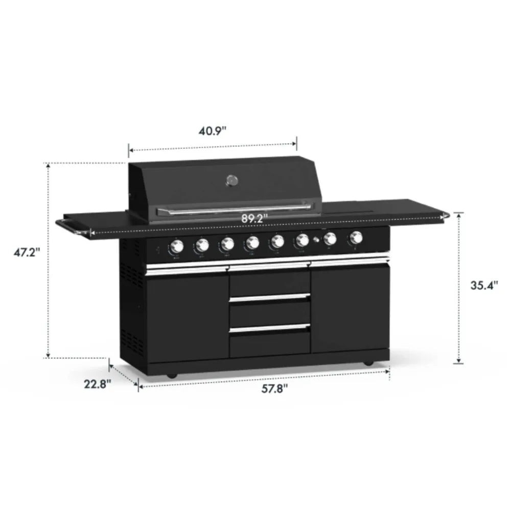 8-Burner Outdoor Gas Grill