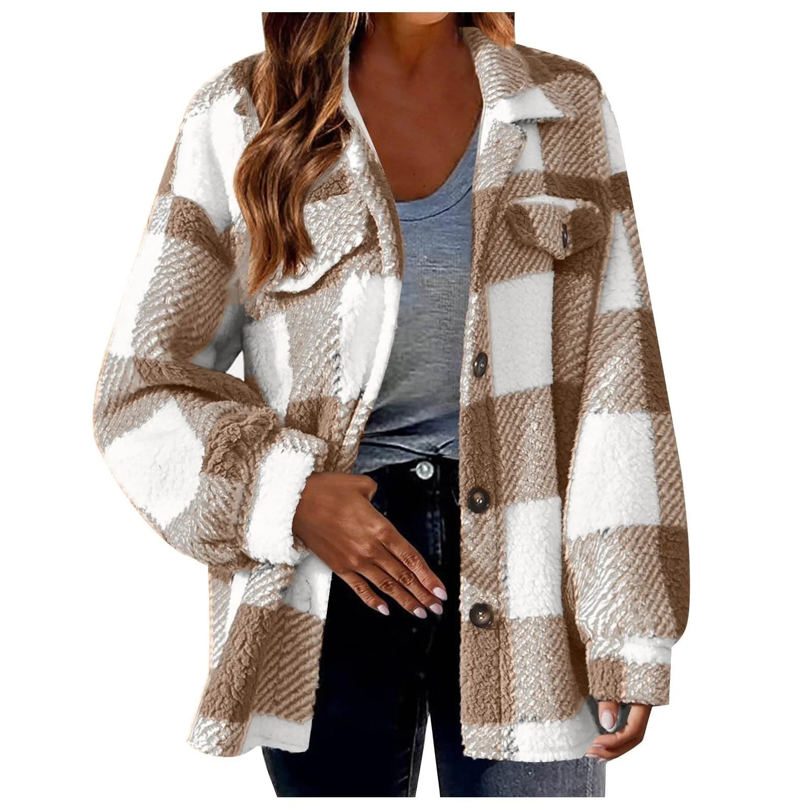 Oversized Warm Fleece Shirt