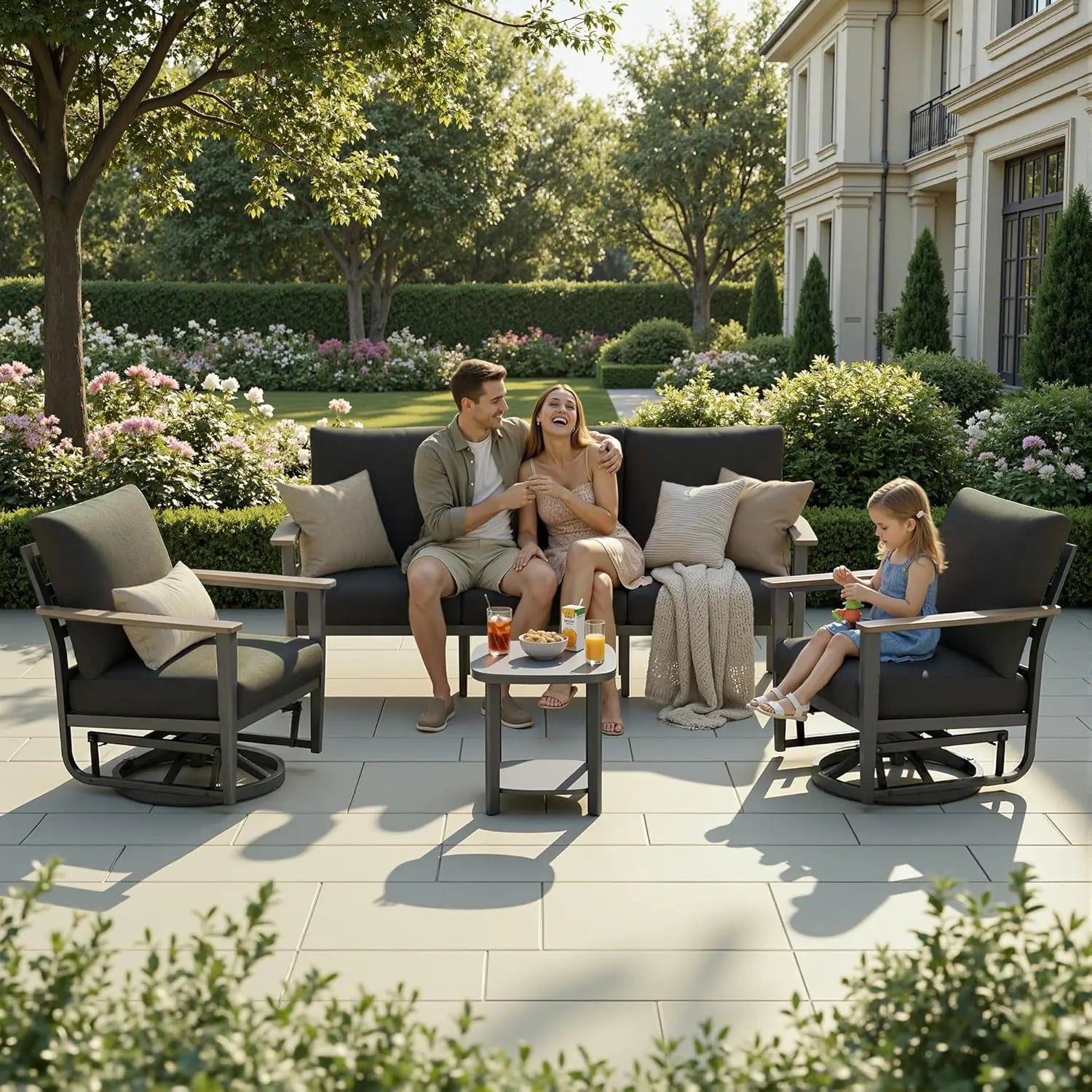 Aluminum 5 - Piece Patio Set