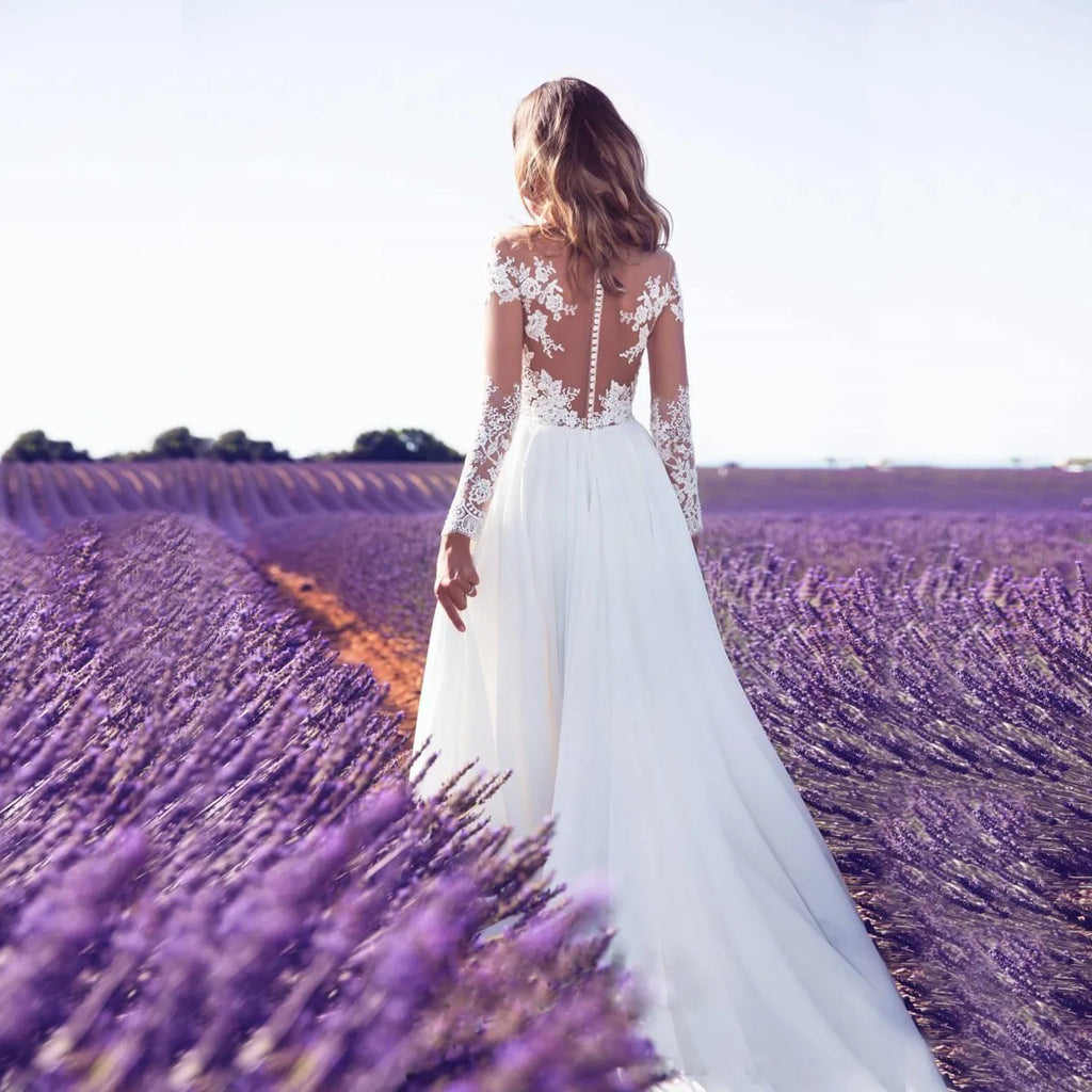 Chiffon Wedding Gown