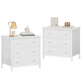 White Nightstands Set of 2, Large