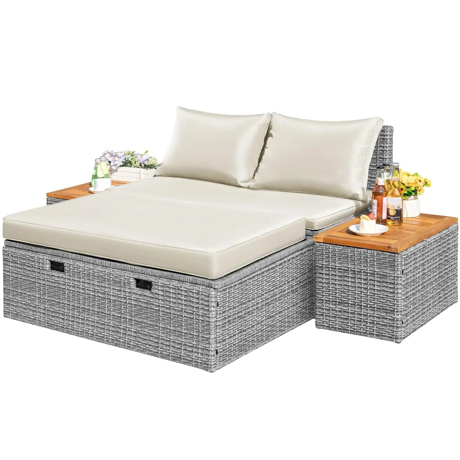 Relaxing Daybed Poolside