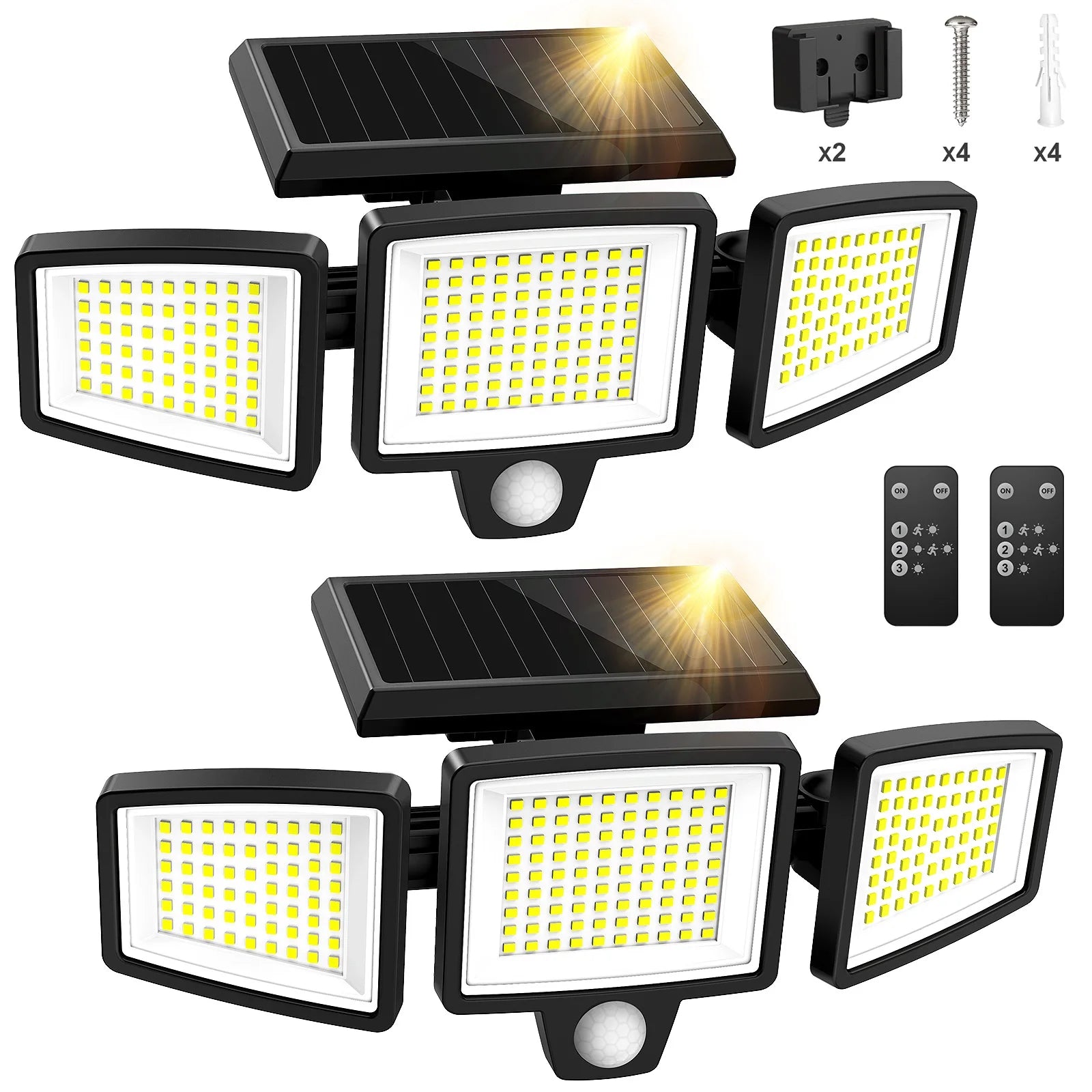 3-Head Solar Outdoor Light