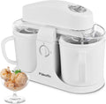 Home Ice Cream Maker with Two Bowls