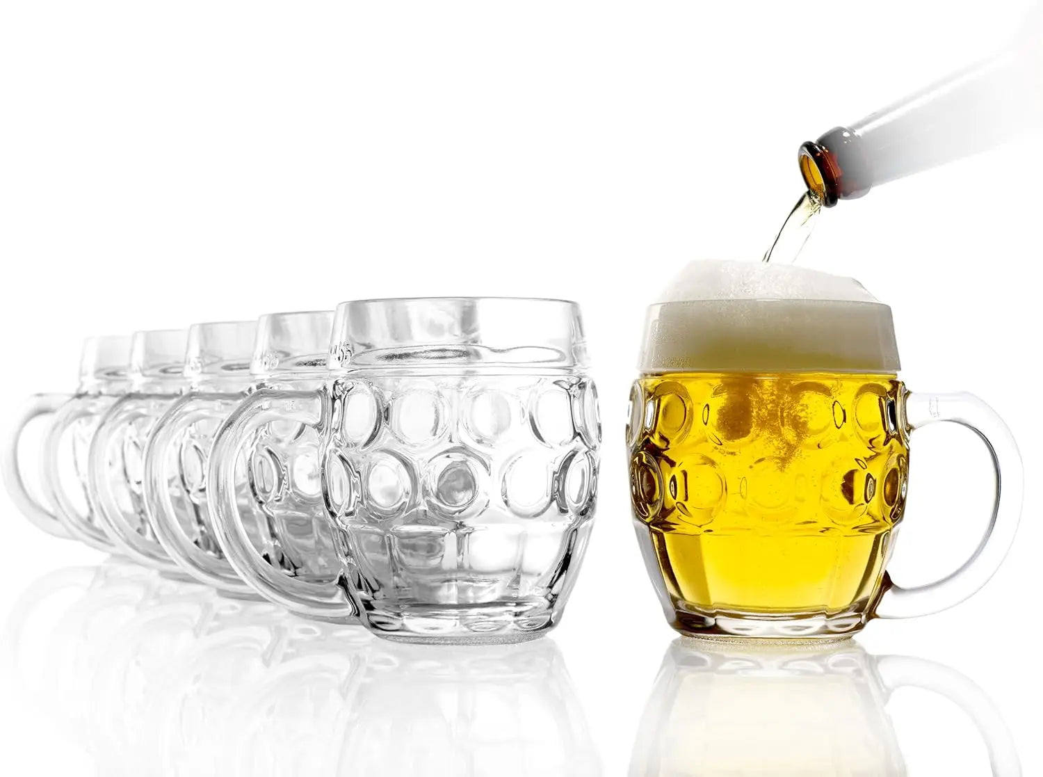Set of 6 Traditional German Beer Mugs