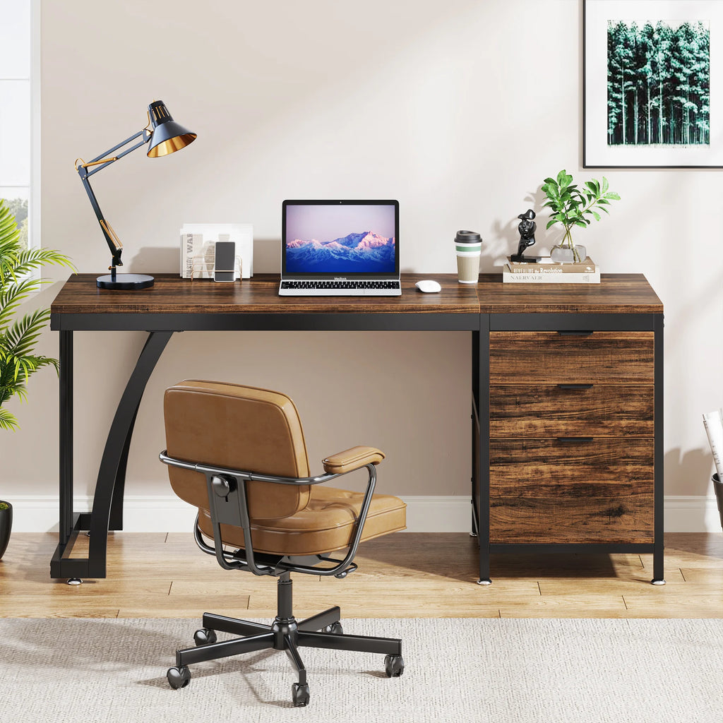 Three Drawer Computer Desk