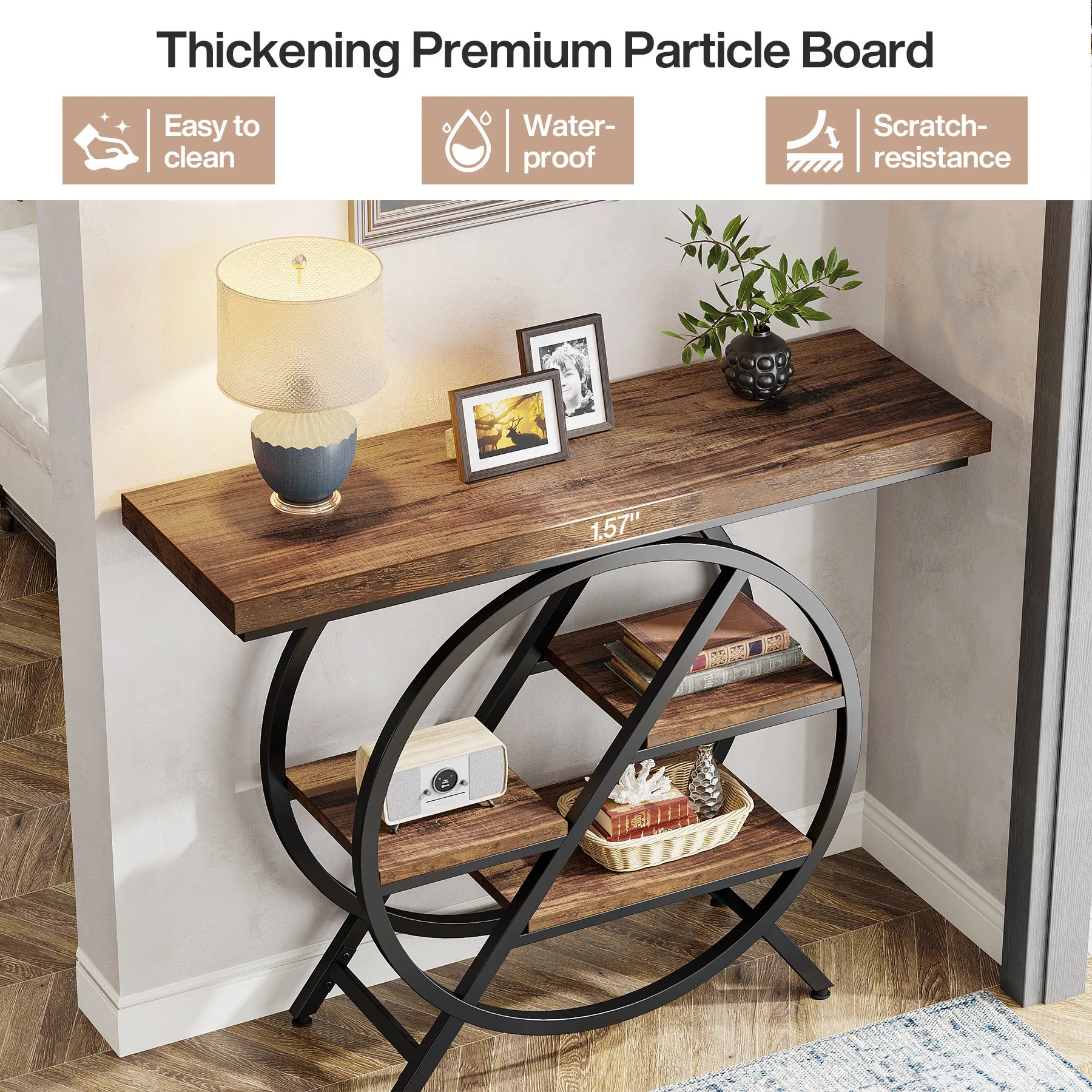 Entryway Console Table, 39.4-Inch