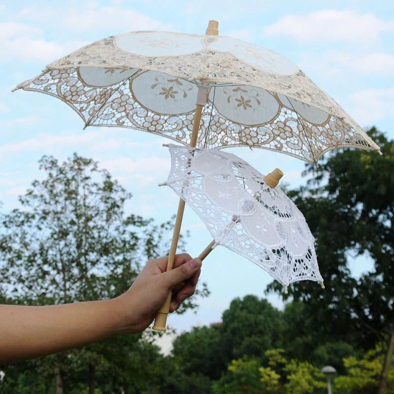 Bride Wedding White Lace Umbrella