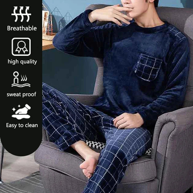 Men's Fleece Pajamas Set