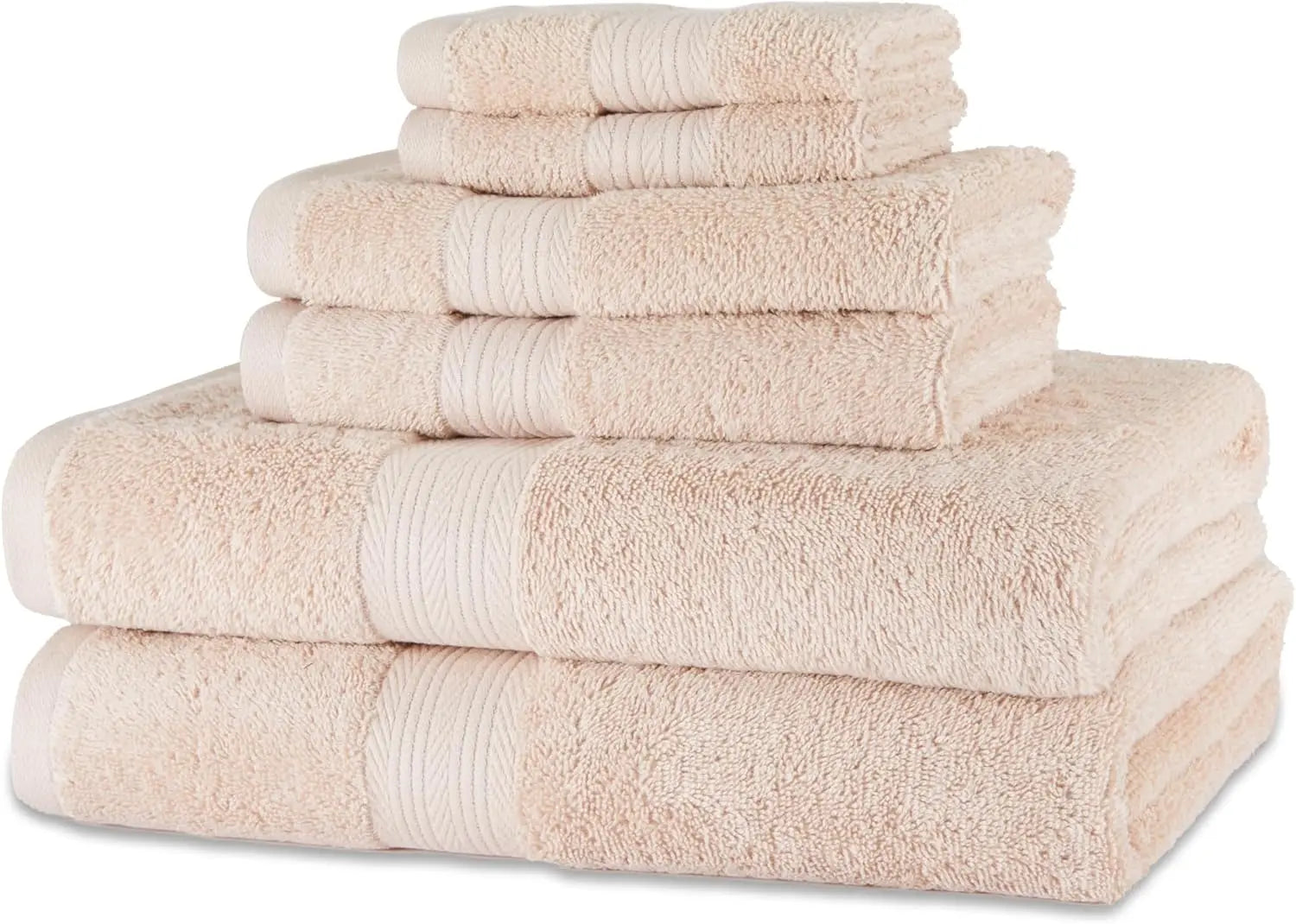 Basics 6 Piece Oversized  Bathroom Towel