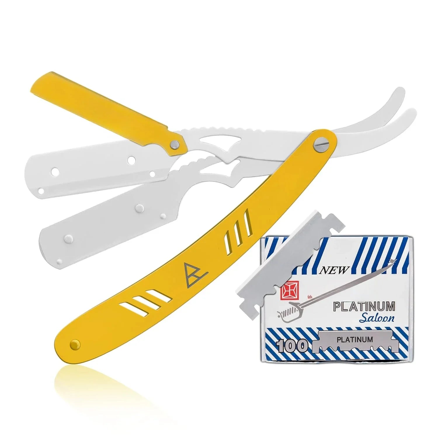 Professional Barber Razor w  /100 Single Edge Blades