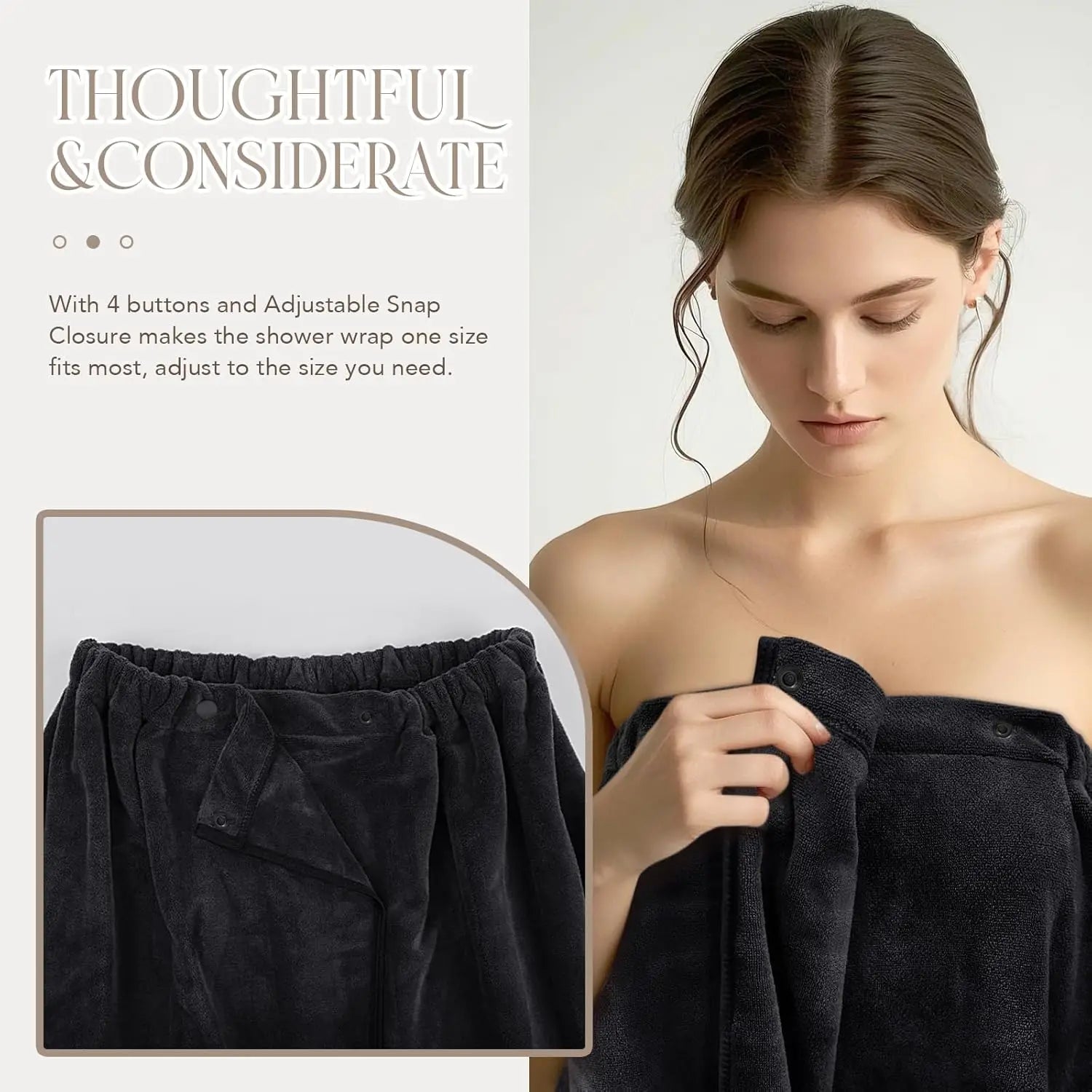 Spa Wrap with Adjustable Closure