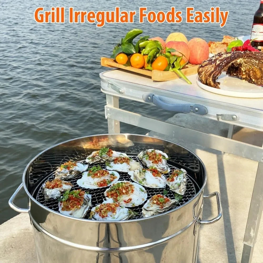 Large Portable Smokeless Charcoal Grill