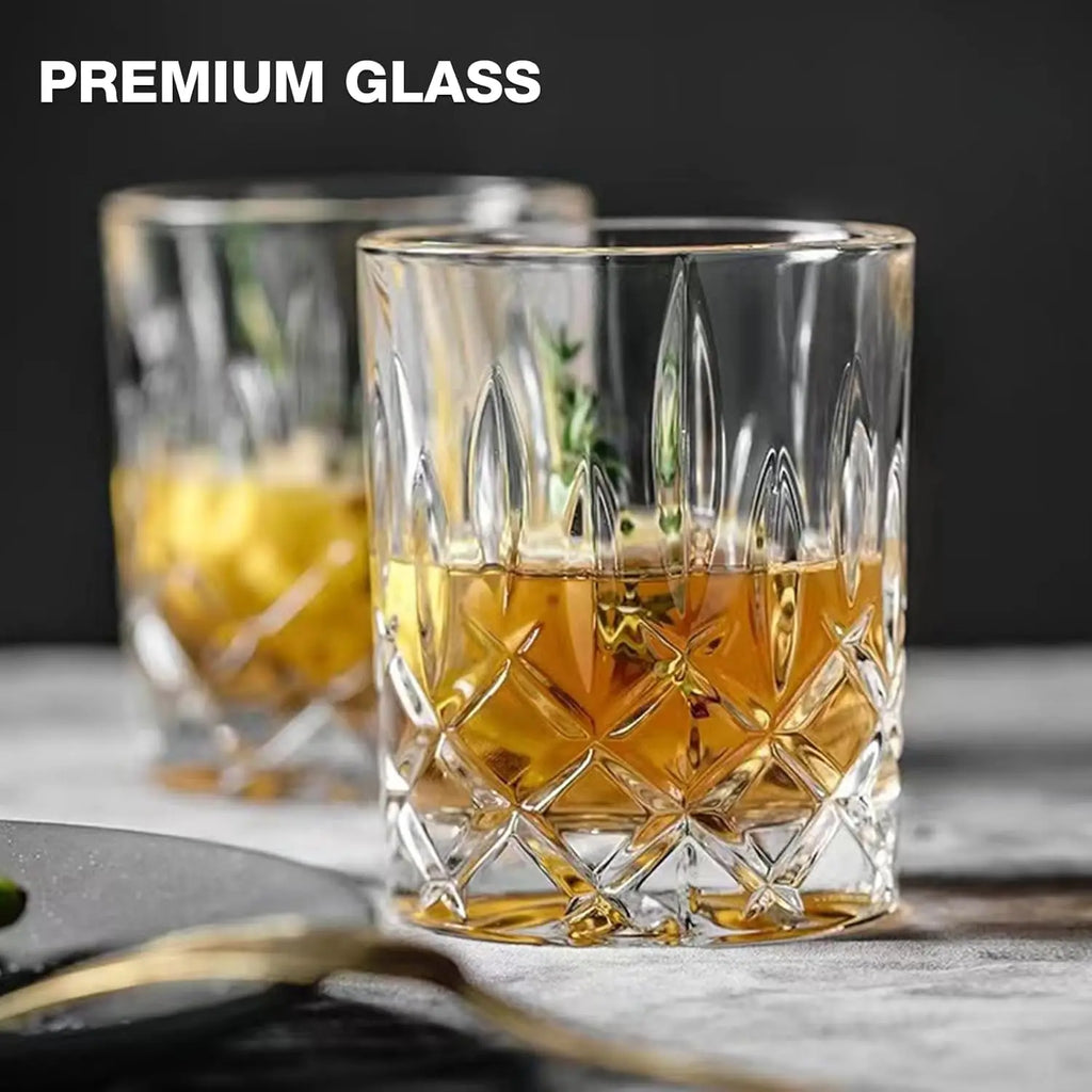 Old Fashioned 11 oz Whiskey Glasses, 8 Pieces