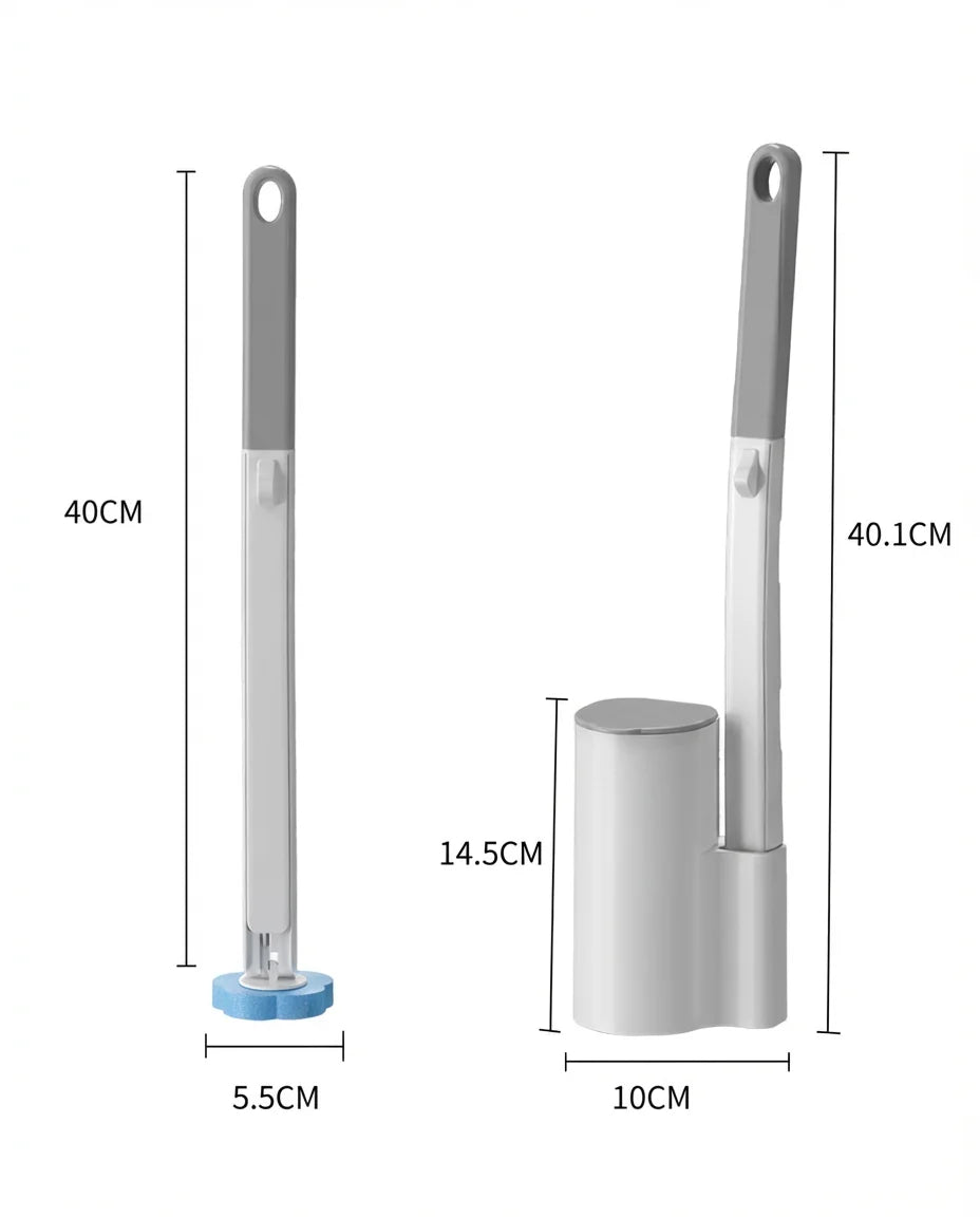 Disposable Toilet Brush & Holder Set